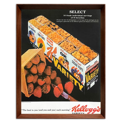 ケロッグ 1960年代 アメリカ ヴィンテージ 雑誌 広告 額付 ポスター 3枚目の画像