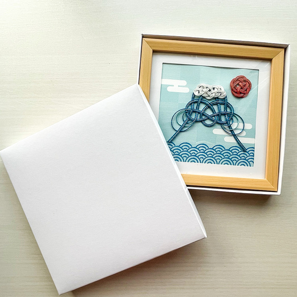 日本の風景を楽しむ 水引ミニフレーム「富士山」 5枚目の画像