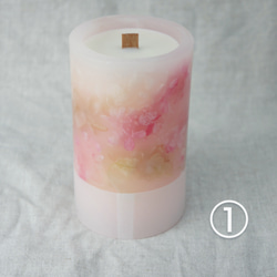 桜 ボタニカルキャンドル Lサイズ　桜の香り 4枚目の画像