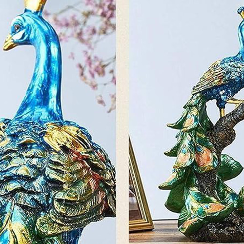 クジャク 置物 孔雀 オーナメント 鳥 オフィス リビング ギフト クジャク 置物 孔雀 オーナメント 鳥 オフィス リビング ギフト