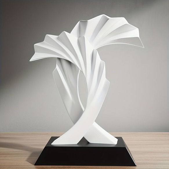 置物 オシャレ 樹脂アート像 羽を広げたロック像 モダン ミニマリストの抽象彫刻 リビングルーム  a-304 3枚目の画像