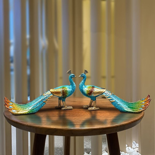 クジャク 置物 オブジェ 創造的な孔雀 リビングルーム装飾品 クジャク 置物 オブジェ 創造的な孔雀 リビングルーム装飾品