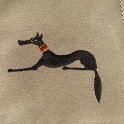 【ヒエログリフ文字入れ】シルキー半袖シャツ「アヌビス(犬）」 2枚目の画像