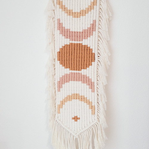 流木マクラメタペストリー☆月の満ち欠け その他インテリア雑貨