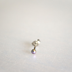 Titanium　pierced earrings・チタンピアス１粒=P・G・C=１８G(１mm) 1枚目の画像