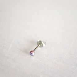 Titanium　pierced earrings・チタンピアス１粒=P・G・C=１８G(１mm) 2枚目の画像