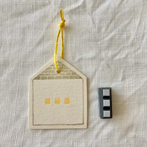 種類が増えました】窓【消しゴムはんこ】レンガの家用に はんこ
