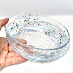 金彩メダカ　ガラス鉢　大サイズ 2枚目の画像