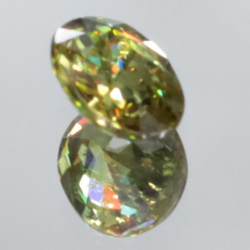 ☆綺麗なブリリアンス・ファイア☆彡 天然 デマントイドガーネット 6x5mm 0.74ct ルース【鑑済ロット】  ルー 7枚目の画像