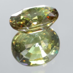 ☆綺麗なブリリアンス・ファイア☆彡 天然 デマントイドガーネット 6x5mm 0.74ct ルース【鑑済ロット】  ルー 6枚目の画像