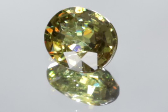 ☆綺麗なブリリアンス・ファイア☆彡 天然 デマントイドガーネット 6x5mm 0.74ct ルース【鑑済ロット】  ルー 13枚目の画像