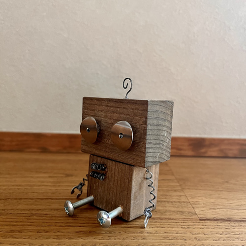 ロボット 模型 ボルト ナット ハンドメイド 手づくり 廃材 鉄製