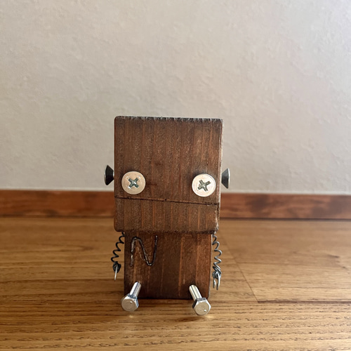 最新エルメス 世界に一つだけのN ROBO/手作りロボット/木製ロボット/廃材/飾り ロボット