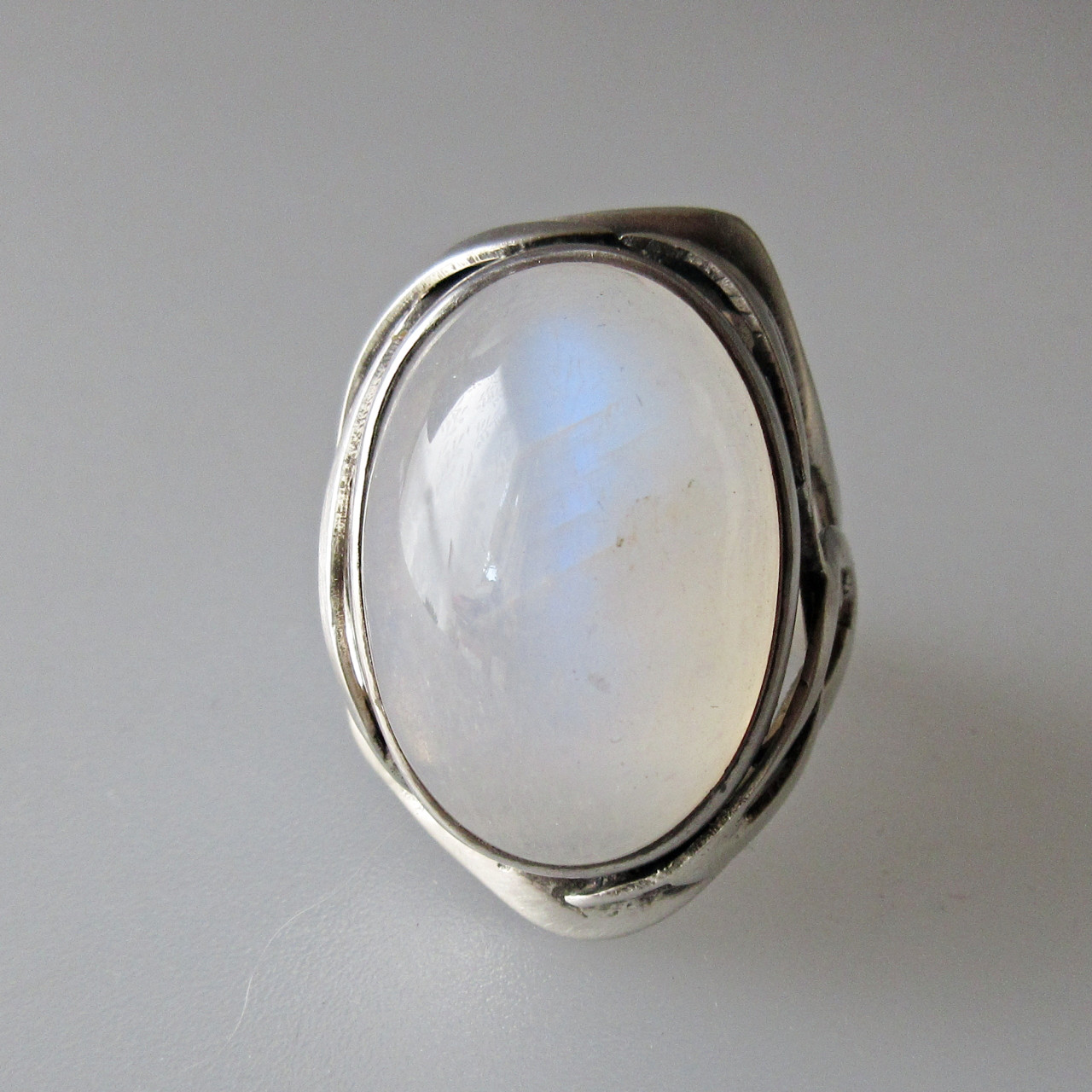 ホワイトラブラドライト　シルバーリング