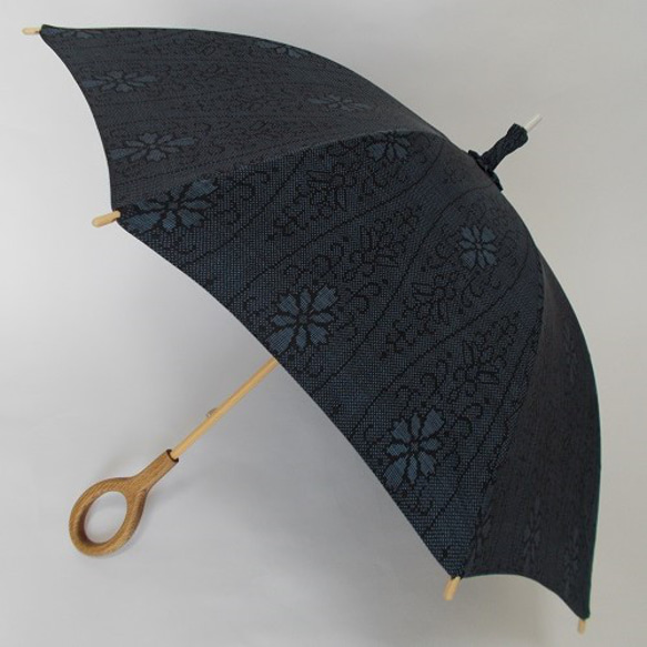 大島紬の日傘　「懐古（ノスタルジー）」 1枚目の画像