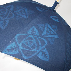 久留米絣の日傘　「聖母月」 5枚目の画像