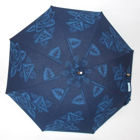 久留米絣の日傘　「聖母月」 2枚目の画像