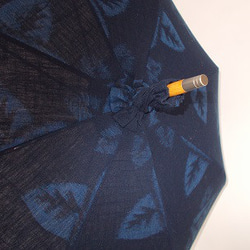 久留米絣の日傘　「聖母月」 7枚目の画像