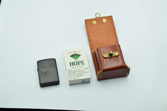 比利時 Lugateau 皮革 Short Hope &amp; zippo 保護套 第3張的照片