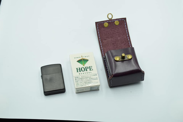 比利時 Lugateau 皮革 Short Hope &amp; zippo 保護套 第3張的照片