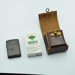 比利時 Lugateau 皮革 Short Hope &amp; zippo 保護套 第3張的照片