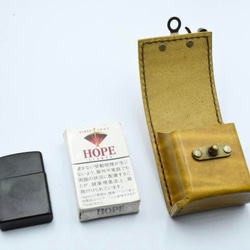 比利時 Lugateau 皮革 Short Hope &amp; zippo 保護套 第3張的照片