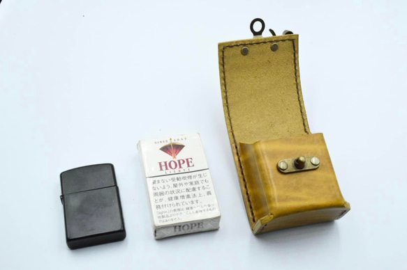 比利時 Lugateau 皮革 Short Hope &amp; zippo 保護套 第3張的照片