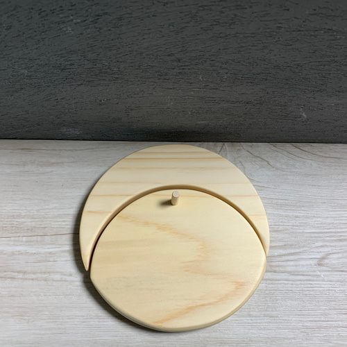 木製 月飾りオブジェ 4月 桜とうさぎ～春のインテリア 季節飾り 玄関