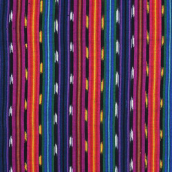 【アウトレット特価品】ガテマラ生地 GS187（GS187）グアテマラ イカット(Ikat) 絣織 ストライプ手織り生地 1枚目の画像