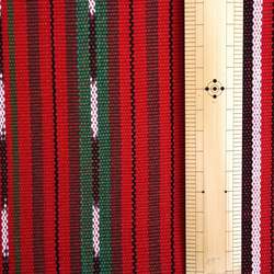 【アウトレット特価品】GTC-2（GS214）グアテマラ イカット(Ikat) 絣織 ストライプ手織り生地 2枚目の画像
