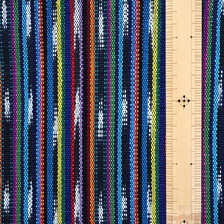 【アウトレット特価品】GTC-07（GS370）グアテマラ イカット(Ikat) 絣織 ストライプ手織り生地 2枚目の画像