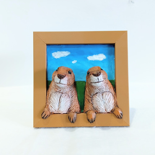 プレーリードッグの壁掛け