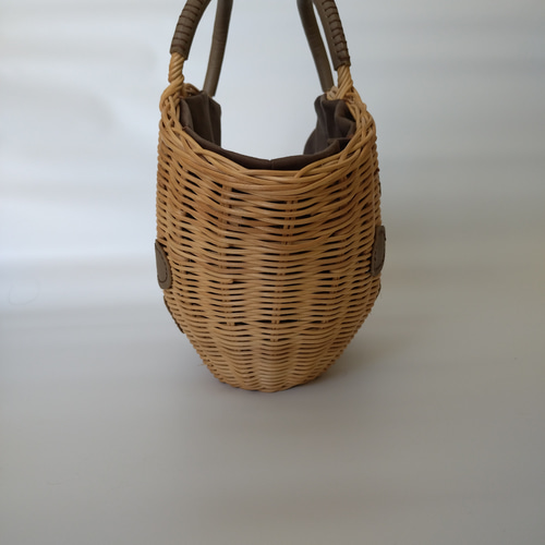 かごバッグ ドットマドレーヌ 本革 かごバッグ remiricocco 通販