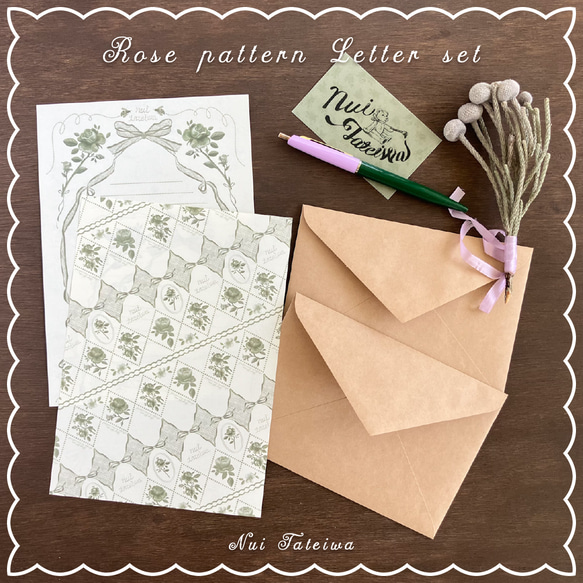 Rose pattern Letterset 3枚目の画像