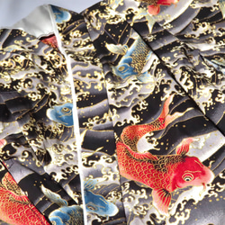 【男の子】鯉の滝登りベビー袴（藍） 7枚目の画像