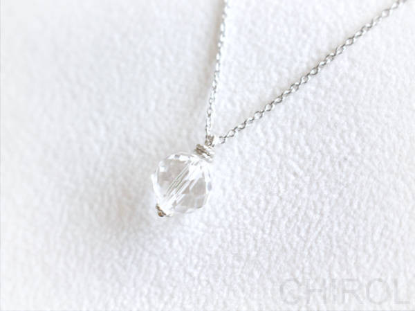 【セット販売】●  クォーツ  ネックレスとピアス ● / SV925