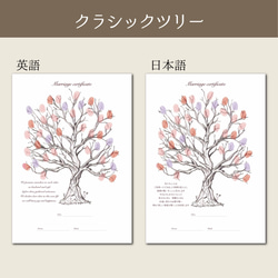 誓いの言葉入り結婚証明書　ウェディングツリー　説明書付き 6枚目の画像