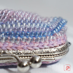 Ba-ba ☆ Beads crochet square pouch No.2055 第2張的照片