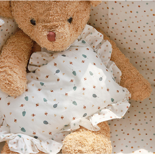 韓国製 花柄 どんぐり柄 ミニーどんぐり 30sオーガニック 生地  