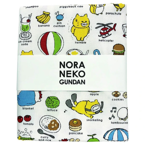 AZ336 オックス生地 110CM幅×50CM 日本製 綿100％ 猫柄 ノラネコ