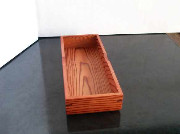 ●New屋久杉　無垢　木製　筆箱　ペンケース　小物入れ　K259 12枚目の画像