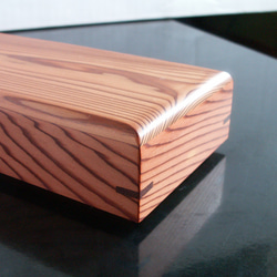 ●New屋久杉　無垢　木製　筆箱　ペンケース　小物入れ　K259 6枚目の画像