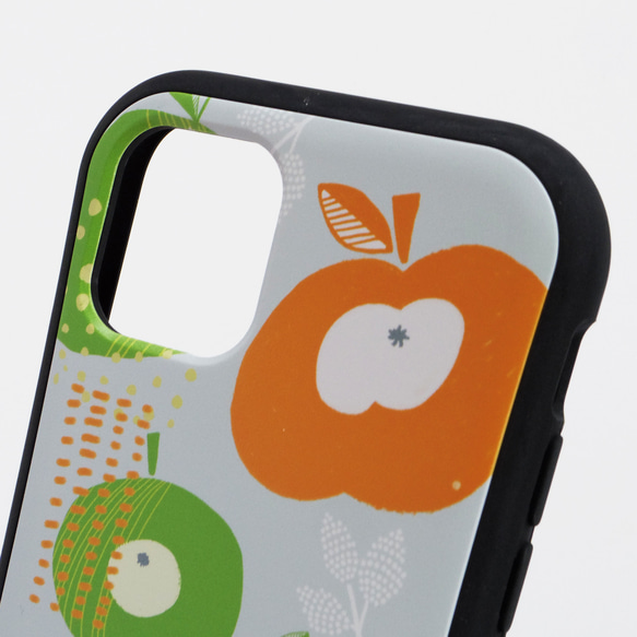 iPhone グリップケース 北欧 スマホケース/スマホカバー 【優しいリンゴ】 4枚目の画像