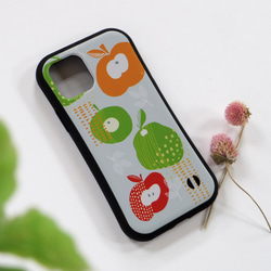 iPhone グリップケース 北欧 スマホケース/スマホカバー 【優しいリンゴ】 3枚目の画像