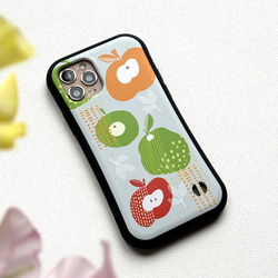 【iPhone】優しいリンゴ・グリップケース 北欧 スマホケース/スマホカバー 1枚目の画像