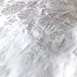 リネンシーツ　フラット ダマスク織　ダブルサイズ　大きな白い布_ 12Cle17 2枚目の画像