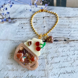 スノーホワイトクリスマス ゲーム機 レジンキーホルダー ハンドメイド