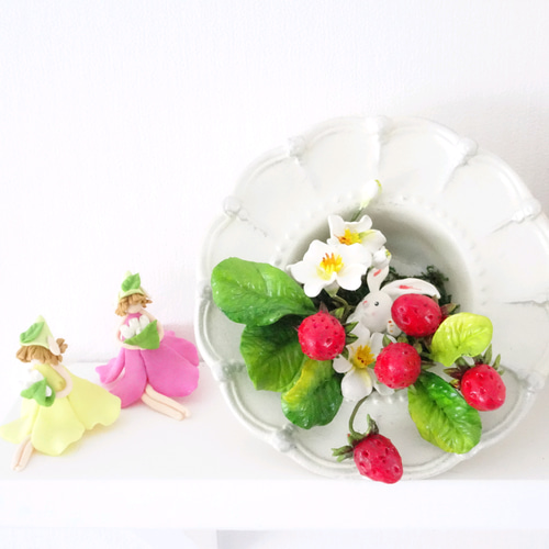 専用【ハンドメイド樹脂粘土】お正月 和風造花アレンジメント