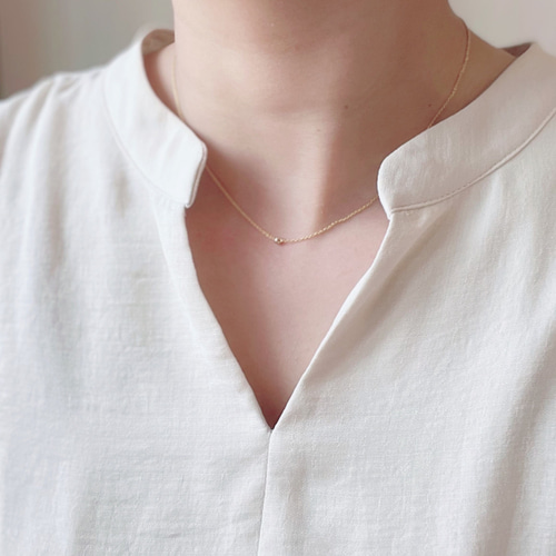 再再販!】クリスマスにも♡ K14GF シンプル ボール チェーン