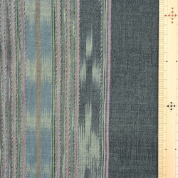 【アウトレット特価品】JTH156（GS473）タイ ジョムトン織 絣 手織りコットン生地 2枚目の画像